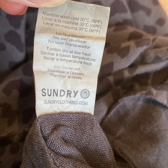 Sundry gray leopard jumpsuit XS - Picture 8 of 9